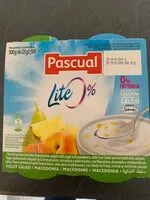 Mängden socker i Pascual Lite Fruit Salad Yogurt