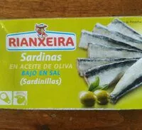 Mängden socker i Sardinillas Rianxeira