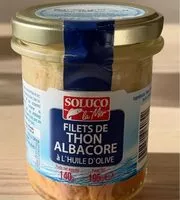 Mängden socker i Filets de thon albacore a l’huile d’olive