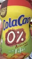 Mängden socker i Cola Cao 0% azucares
