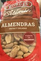 Mängden socker i Almendras fritas y saladas