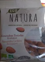 Mängden socker i Eco Natura almendras tostadas ecológicas bolsa 100 g
