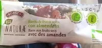 Mängden socker i Barritas de frutos secos con almendras