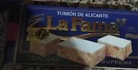 Mängden socker i Turrón de Alicante