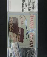 Mängden socker i Turrón chocolate con almendras