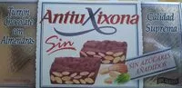 Mängden socker i Turrón de chocolate con almendras sin azúcares añadidos