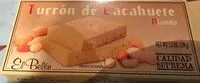 Mängden socker i Turrón de cacahuete blando