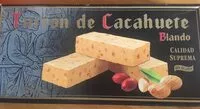 Mängden socker i Turrón de cacahuete blando