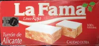 Mängden socker i Turron de Alicante
