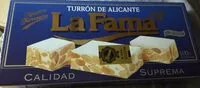 Mängden socker i Turrón de Alicante