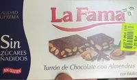 Mängden socker i Turrón  chocolate con almendras