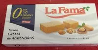 Mängden socker i Turrón crema de almendras