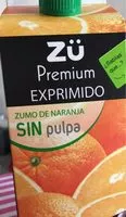 Mängden socker i Zumo de naranja sin pulpa Premium exprimido