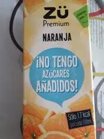 Mängden socker i Zü premium Naranja