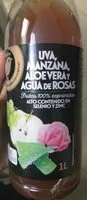 Mängden socker i Uva, manzana, aloe vera y agua de rosas