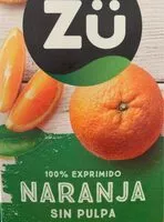Mängden socker i Zü zumo de naranja