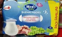 Mängden socker i Buenas noches guisantes tiernos con jamón cocido extra