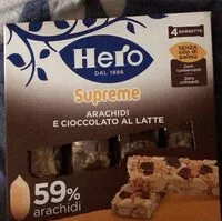 Mängden socker i Barrette Supreme arachidi e cioccolato