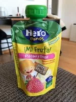 Mängden socker i ¡mi fruta! plátano y fresa