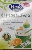 Mängden socker i 8 cereales con fruta