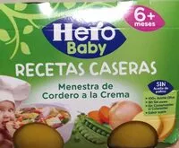 Mängden socker i Recetas caseras. Menestra de cordero a la crema