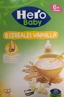 Mängden socker i 8 cereales con vainilla