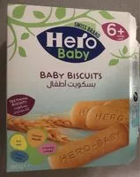 Mängden socker i Hero Baby biscuits 6+