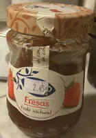 Mängden socker i Confitura de fresa