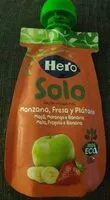 Mängden socker i Solo bolsita de manzana, fresa y plátano ecológica