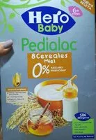 Mängden socker i Pedialac 8 cereales miel 0%