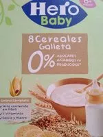 Mängden socker i 8 cereales galleta 0%