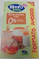 Mängden socker i 8 cereales miel (0%azúcares producidos)