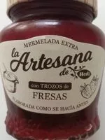 Mängden socker i Mermelada artesana con trozos de fresas