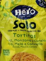 Mängden socker i Tortitas arroz, manzana y canela
