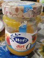 Mängden socker i Mermelada Hero dieta melocotones 0%azucares añadidos