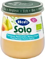 Mängden socker i Manzana melocoton pera y yogur