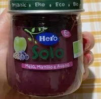 Mängden socker i Omegenizzato mela, mirtillo, avena