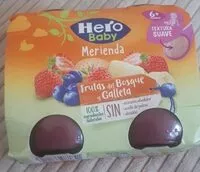 Mängden socker i Merienda frutos del bosque y galleta
