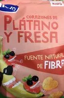 Mängden socker i Corazones platano y fresa
