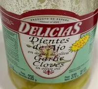 Mängden socker i Dientes de ajo en aceite de oliva