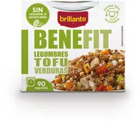 Mängden socker i Brillante Benefit legumbres tofu verduras