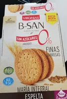 Mängden socker i B-san galletas integrales finas de espelta bajas