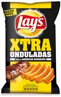 Mängden socker i Patatas fritas XTRA onduladas sabor american barbecue