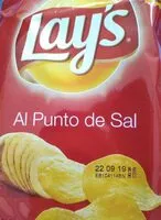 Mängden socker i Lay's al punto de sal