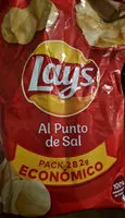 Mängden socker i Patatas Lay's al punto de sal