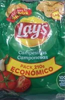 Mängden socker i Lay’s sabor campesinas