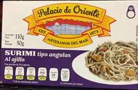 Mängden socker i Palacio de oriente Surimi tipo angulas al ajillo