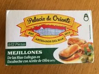 Mängden socker i Mejillones de las rias gallegas con aceite de oliva