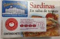 Mängden socker i Sardinas en Salsa de Tomate
