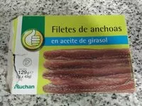 Mängden socker i Filetes de anchoas en aceite de girasol